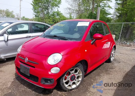 2012 Fiat 500 Sport из США, поврежденный, VIN 3C3CFFBR1CT366328